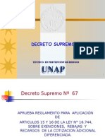 decreto supremo 67 