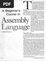 A Beginners Course in Assembly Language