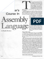 A Beginners Course in Assembly Language