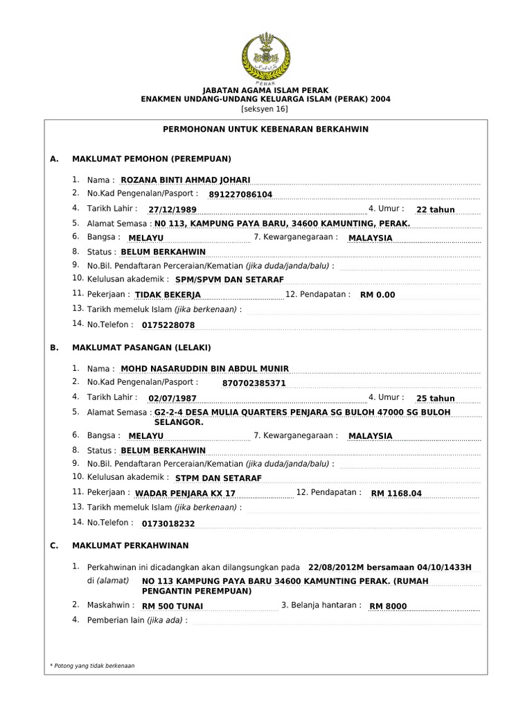 Borang Hiv Pdf