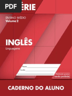 Caderno do Aluno Inglês 2 ano vol 2 2014-2017