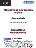 Aula 3 - Cosméticos Em Creme, Gel e Gel-creme