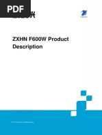 3.3.2 ZXHN F600W Product Description