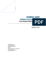 ZXMSG 5200 (V2.0.2) Multiplex Service Gateway Command Manual (Vol I)