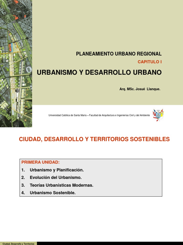 1 Urbanismo Y Planificación Pdf Urbanismo Planificación