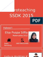 Microteaching: SSDK 2015