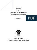 CPWD Manual for Door & Window