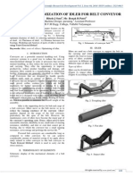 Design and Optimization of Idler for Belt Conveyor