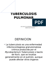 Tuberculosis pulmonar: definición, epidemiología y tratamiento