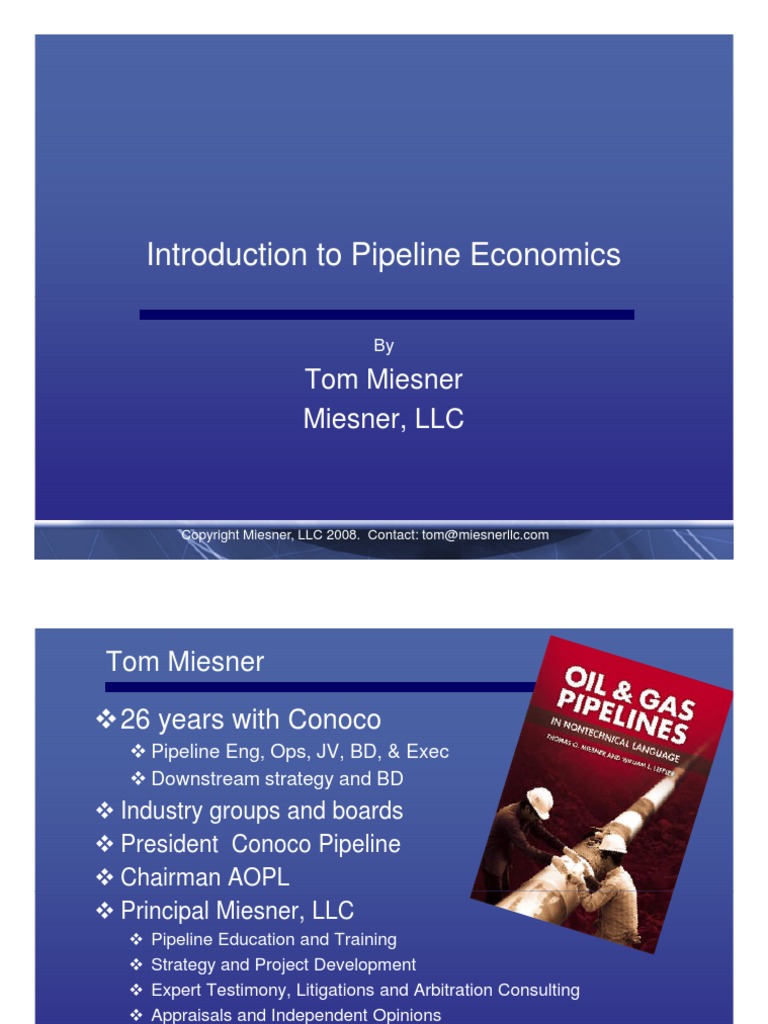 Pipeline Economics | PDF | Income Tax In The United States | Pipeline ...