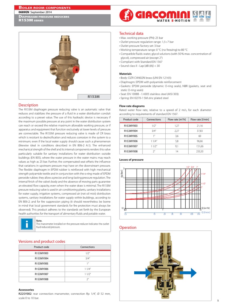 Giacomini | PDF | Valve | Chemical Engineering