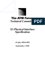 E1 Physical Interface Description