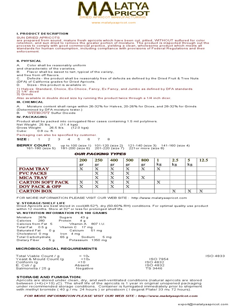 Sun Dried Apricots Nutrition Facts Label Nutrition