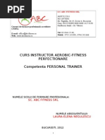 CURS INSTRUCTOR AEROBIC-FITNESS PERFECTIONARE Competenta PERSONAL TRAINER