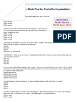 Maths- Competitive Exam