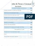 Taxas e Licenças