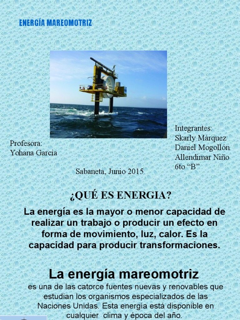 Energia Mareomotriz