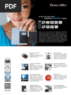 Kadex Mkadex E Rfid Readers From Fingertec Authentication