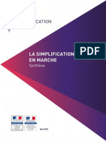 Simplification en Marche - Synthèse Du Bilan- Juin 2015