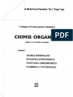 Teste-Chimie Organica Admitere Iasi 2015