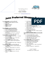 June Preffered Shopper List