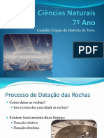 (5) - 2008 - 2009 - Ciências Naturais - 7º Ano - Terra, Um  Planeta com Vida - Etapas da História da Terra