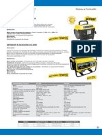 Geradores a gasolina GG-950, GG-2500, GG-4000 e GG-5500: características e aplicações