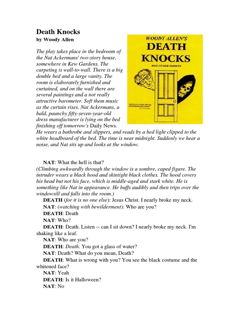 Woody Allen Death Knocks PDF