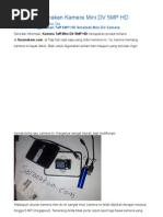 Download Cara Menggunakan Kamera Mini DV 5MP HD by Redi Cahyadi SN267437864 doc pdf