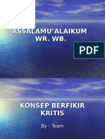 Konsep Berfikir Kritis