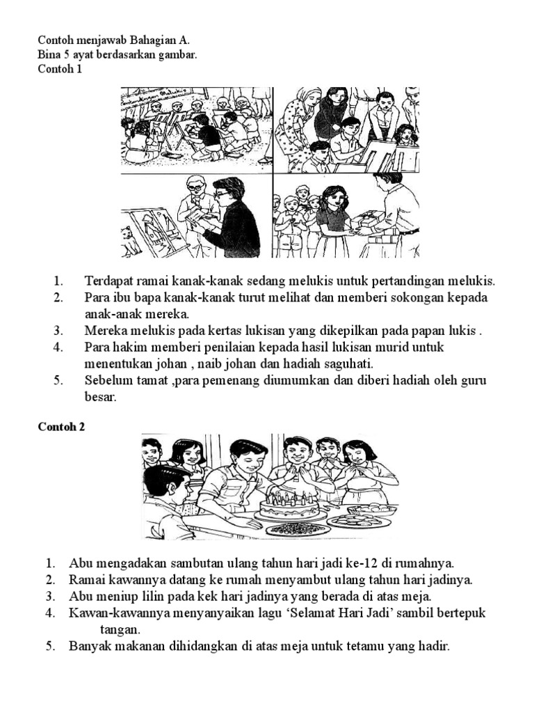 Contoh Menjawab Bahagian A