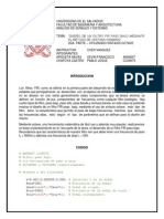 Filtro Paso Bajo FIR Hamming 2da Parte PDF