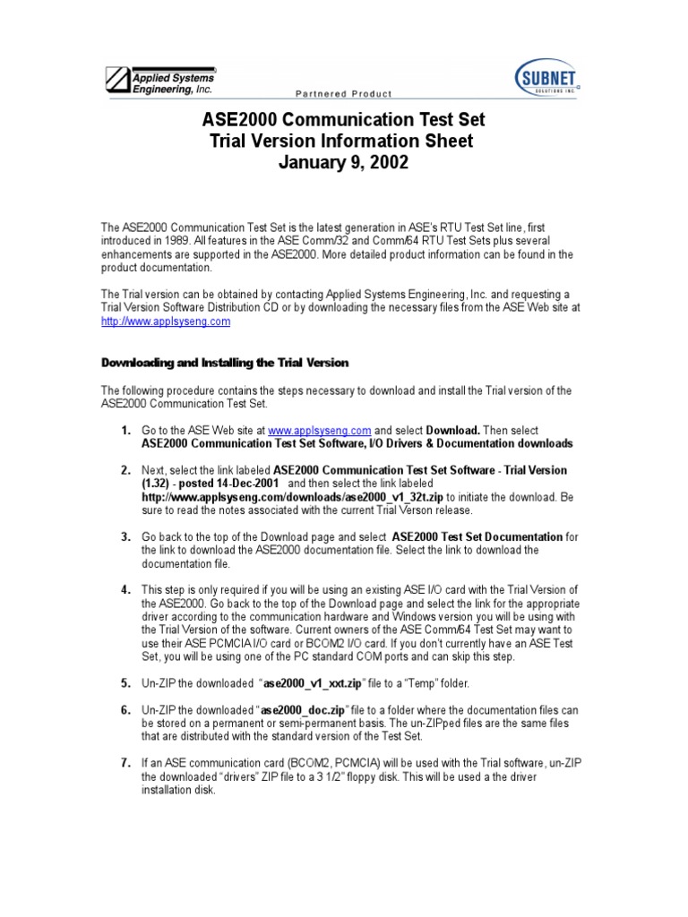 Trial Version Introduction | PDF | Installation (Computer Programs ...