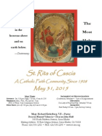 St. Rita Parish Bulletin 5/31/2015