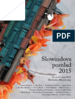 Festival Slowind Pomlad 2015 Knjižica