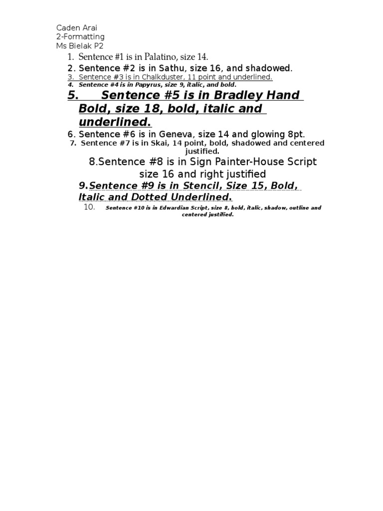 2 Formatting | PDF | Home & Garden
