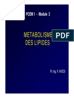 Metabolisme Lipides 