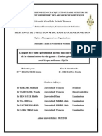 Audit Operationnel Interne Remuneration Dirigeants Societe Algerie PDF