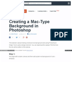 Creating a Mac Type Background