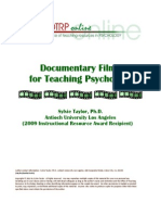 Documentary Films For Teaching Psychology