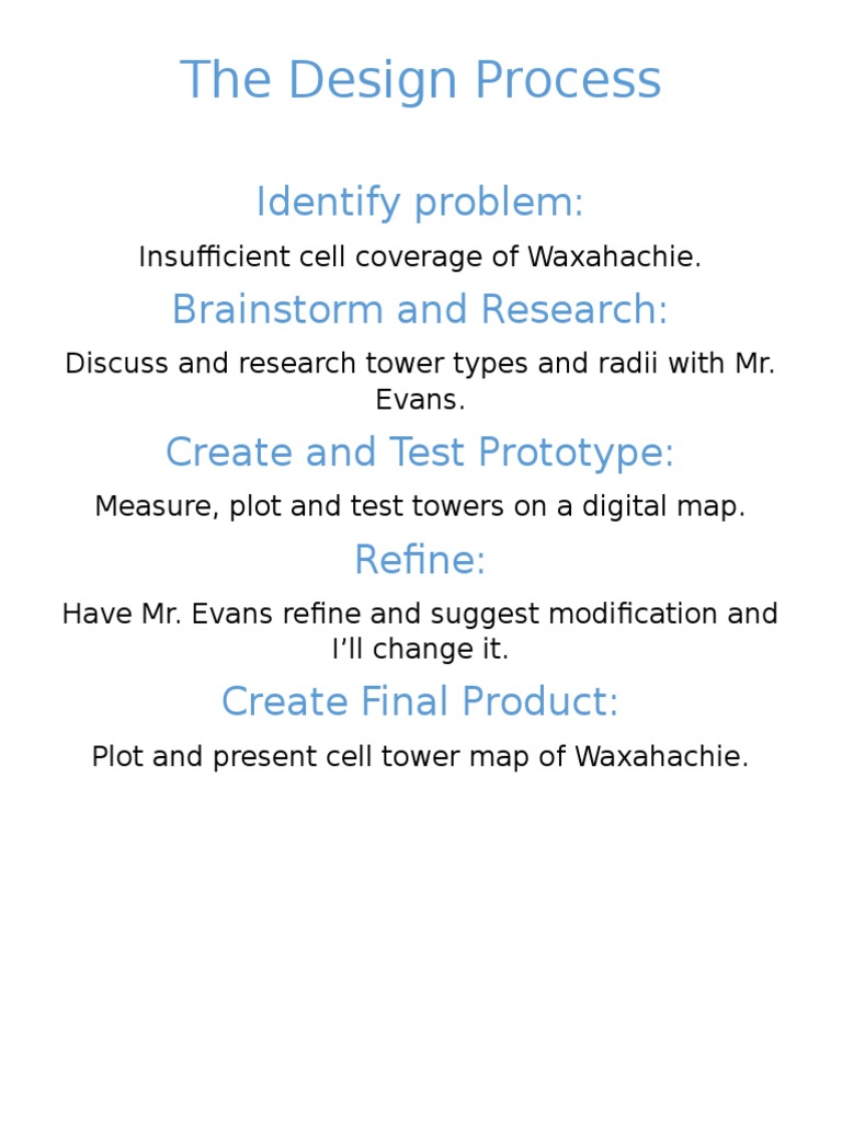 Cell Tower Design Process for Waxahachie | PDF | Art