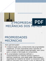 Propriedades Mecânicas dos Metais