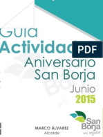 Guía de Actividades Por El 32° Aniversario de San Borja