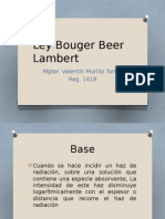 Ley Bouguer Beer Lamber