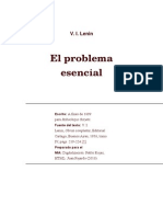 V.I. LENIN El Problema Esencial