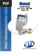 Testador de Cabos 22-010 GTS Network PDF