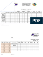 Template Enrolment As of June 1