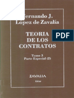 Lopez de Zavalia Fernando - Teoría de Los Contratos Tomo III - PRIMERA PARTE PDF