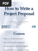 How to Write a Project Proposal