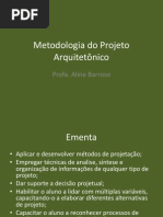 O Projeto Arquitetônico